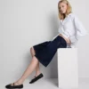 Pantaloni Scurți lungi din denim de bumbac
