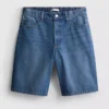 Pantaloni Scurți lungi din denim de bumbac