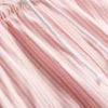 Pantaloni scurți oxford cu dungi și talie înaltă Pantaloni scurți oxford cu dungi și talie înaltă