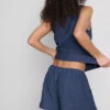 Pantaloni Scurți relaxați, cu aspect șifonat, de la Paula Echevarría Pantaloni Scurți relaxați, cu aspect șifonat, de la Paula Echevarría