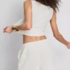 Pantaloni Scurți relaxați, cu aspect șifonat, de la Paula Echevarría Pantaloni Scurți relaxați, cu aspect șifonat, de la Paula Echevarría