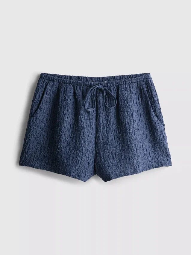 Pantaloni Scurți relaxați, cu aspect șifonat, de la Paula Echevarría Pantaloni Scurți relaxați, cu aspect șifonat, de la Paula Echevarría
