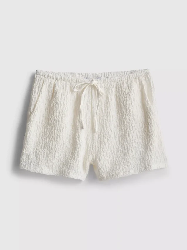 Pantaloni Scurți relaxați, cu aspect șifonat, de la Paula Echevarría Pantaloni Scurți relaxați, cu aspect șifonat, de la Paula Echevarría