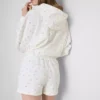Pantaloni scurți relaxați cu imprimeu floral, cu conținut ridicat de bumbac Pantaloni scurți relaxați cu imprimeu floral, cu conținut ridicat de bumbac