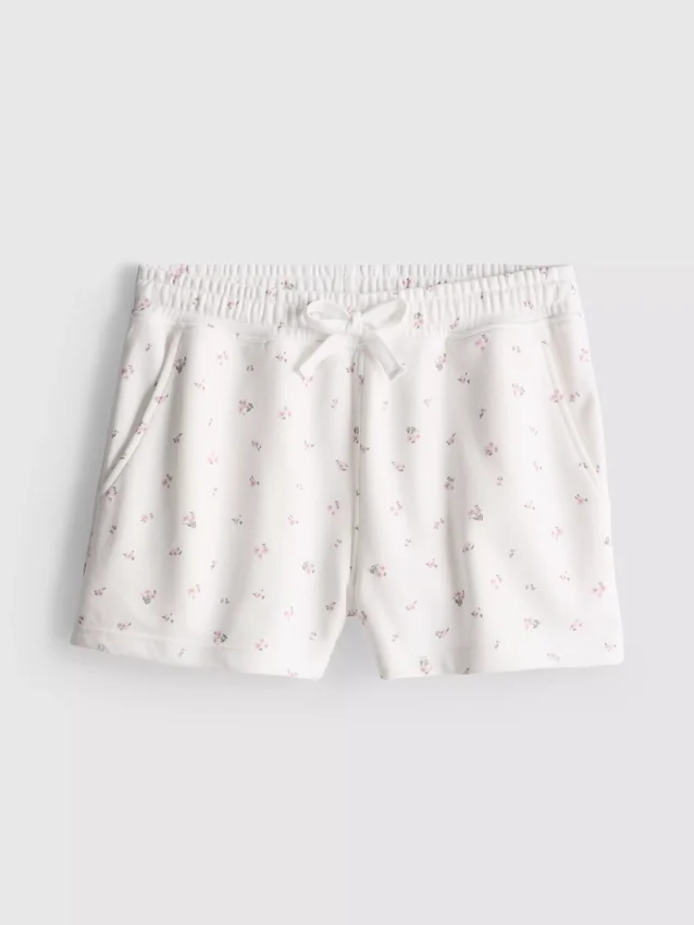 Pantaloni scurți relaxați cu imprimeu floral, cu conținut ridicat de bumbac Pantaloni scurți relaxați cu imprimeu floral, cu conținut ridicat de bumbac