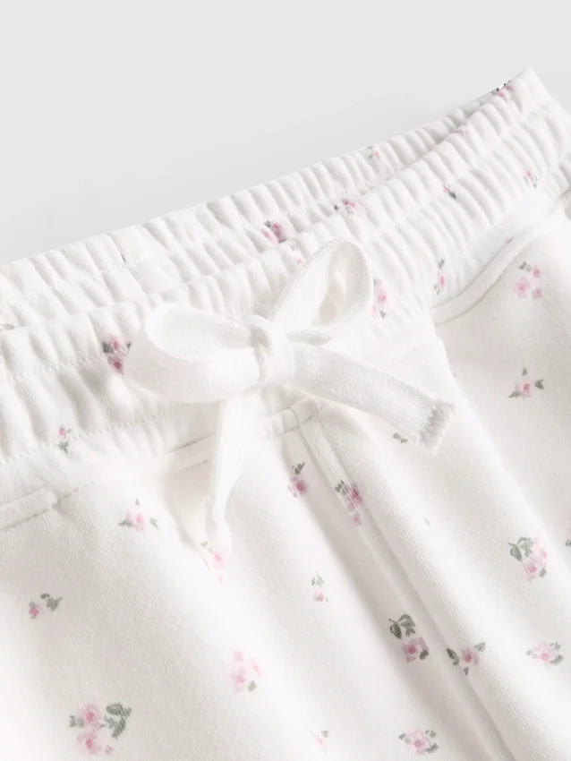Pantaloni scurți relaxați cu imprimeu floral, cu conținut ridicat de bumbac Pantaloni scurți relaxați cu imprimeu floral, cu conținut ridicat de bumbac