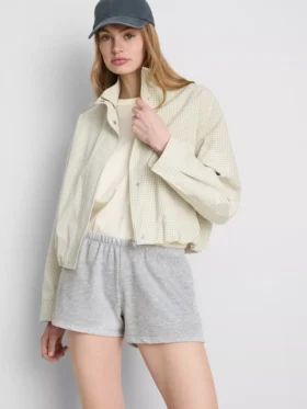 Pantaloni scurți skinny din jersey cu conținut ridicat de bumbac Pantaloni scurți skinny din jersey cu conținut ridicat de bumbac