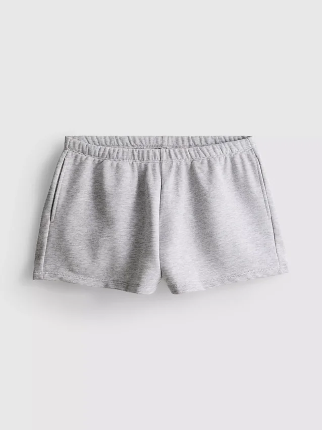 Pantaloni scurți skinny din jersey cu conținut ridicat de bumbac Pantaloni scurți skinny din jersey cu conținut ridicat de bumbac