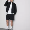 Pantaloni scurți spălați, cu talie elastică Pantaloni scurți spălați, cu talie elastică