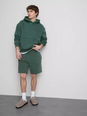 Pantaloni scurți spălați, cu talie elastică