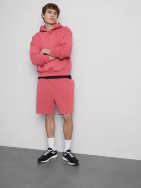 Pantaloni scurți spălați, cu talie elastică