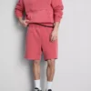 Pantaloni scurți spălați, cu talie elastică Pantaloni scurți spălați, cu talie elastică