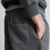 Pantaloni scurți spălați, cu talie elastică Pantaloni scurți spălați, cu talie elastică