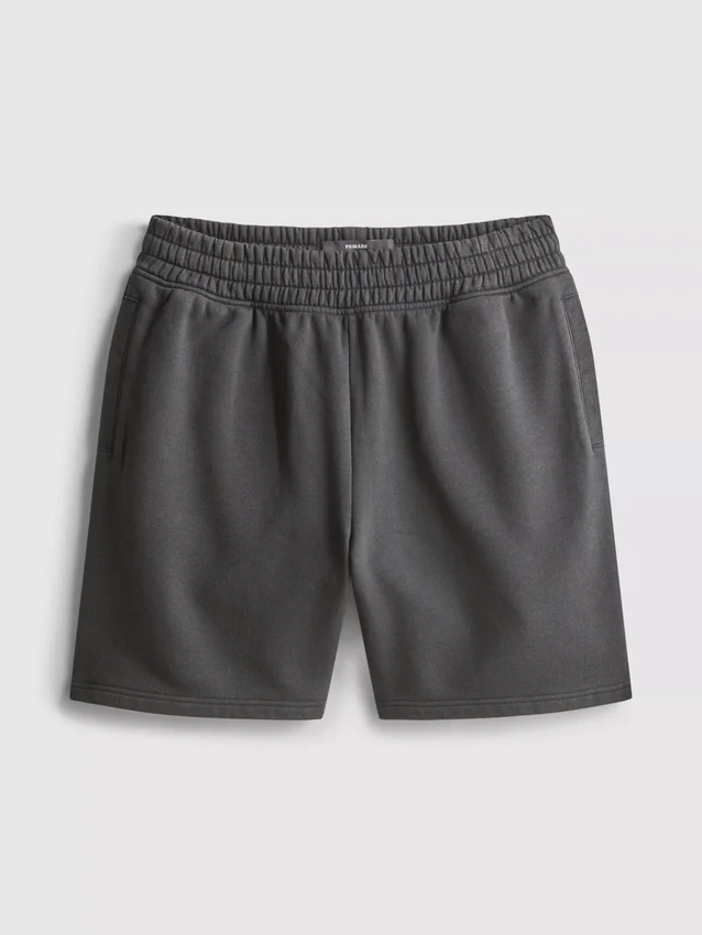 Pantaloni scurți spălați, cu talie elastică Pantaloni scurți spălați, cu talie elastică