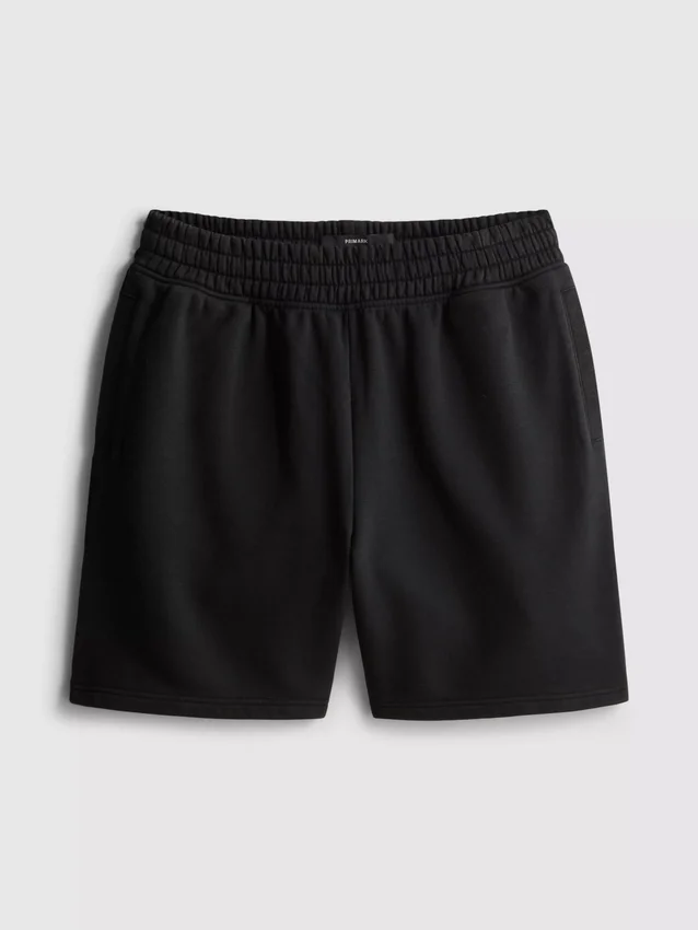 Pantaloni scurți spălați, cu talie elastică Pantaloni scurți spălați, cu talie elastică