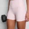 Pantaloni scurți sport cu talie înaltă, cu imprimeu în carouri