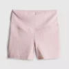 Pantaloni scurți sport cu talie înaltă, cu imprimeu în carouri