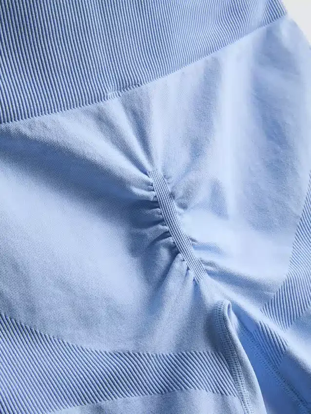 Pantaloni scurți sport fără cusături, cu efect de strângere Pantaloni scurți sport fără cusături, cu efect de strângere