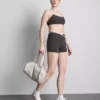 Pantaloni Scurți sportivi încrucișati, in culori contrastante