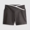 Pantaloni Scurți sportivi încrucișati, in culori contrastante