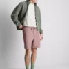Pantaloni scurți texturați cu șnur Pantaloni scurți texturați cu șnur