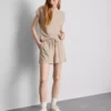 Pantaloni scurți texturați cu șnur Pantaloni scurți texturați cu șnur