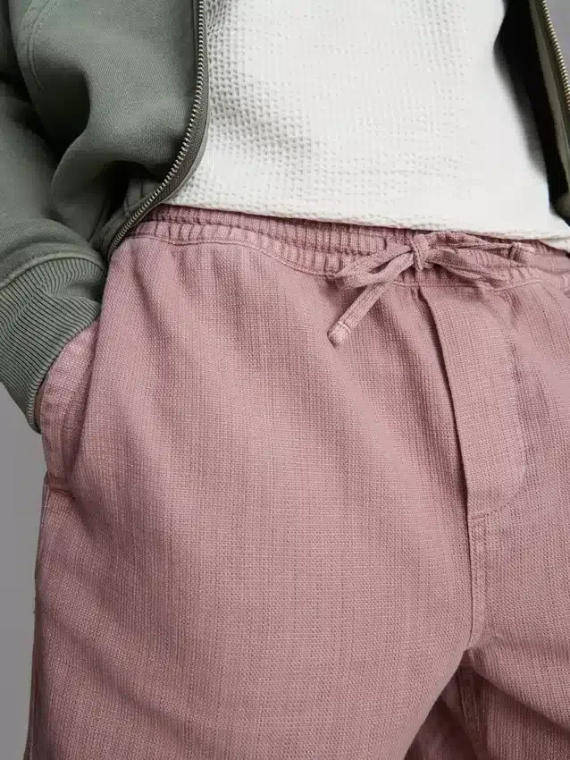 Pantaloni scurți texturați cu șnur Pantaloni scurți texturați cu șnur