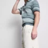 Pantaloni scurți texturați cu șnur Pantaloni scurți texturați cu șnur