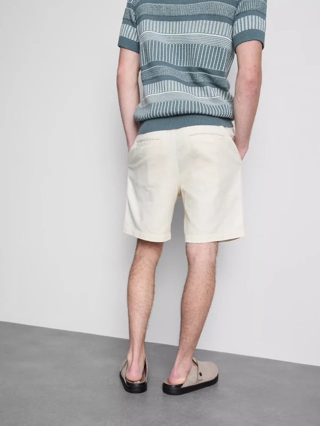 Pantaloni scurți texturați cu șnur Pantaloni scurți texturați cu șnur