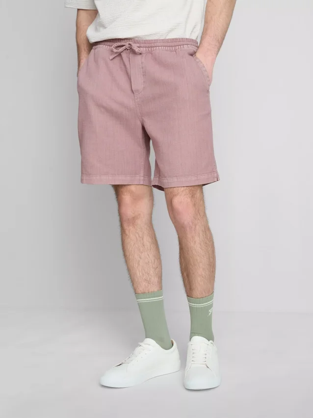 Pantaloni scurți texturați cu șnur Pantaloni scurți texturați cu șnur
