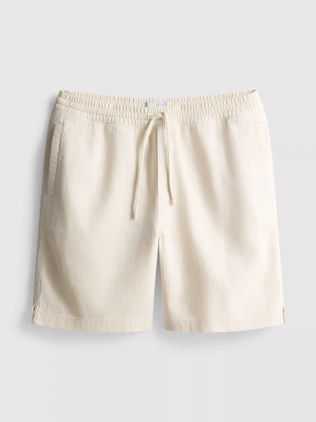 Pantaloni scurți texturați cu șnur Pantaloni scurți texturați cu șnur