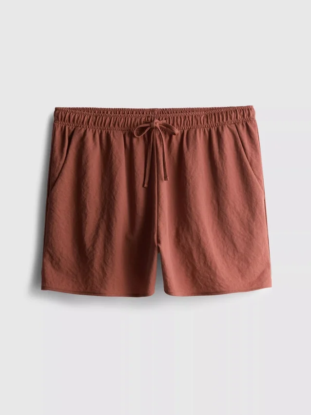 Pantaloni scurți texturați cu șnur Pantaloni scurți texturați cu șnur