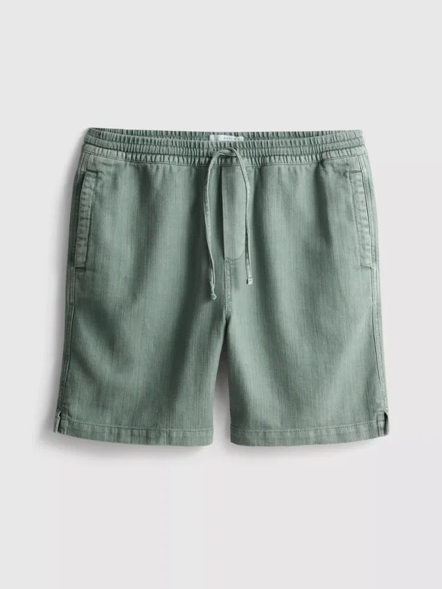 Pantaloni scurți texturați cu șnur Pantaloni scurți texturați cu șnur