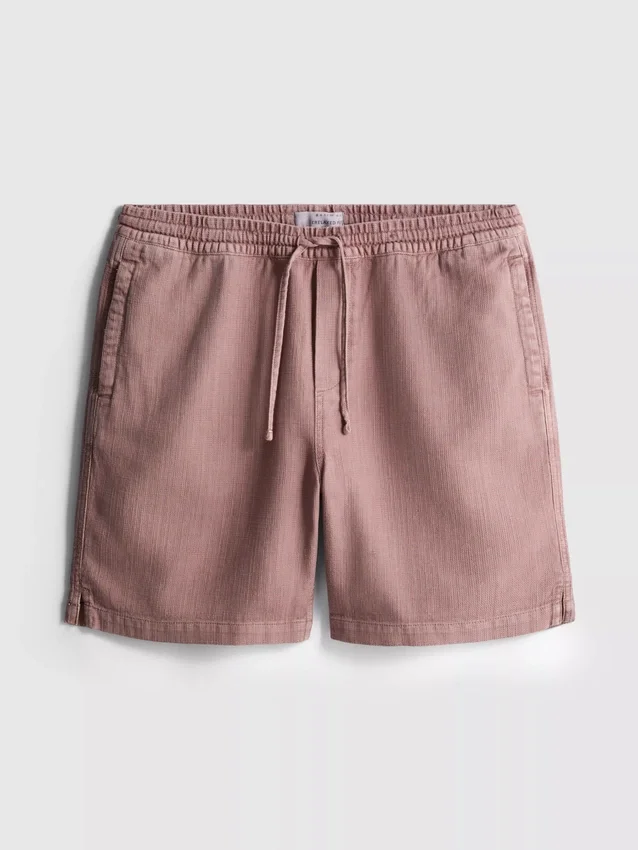 Pantaloni scurți texturați cu șnur Pantaloni scurți texturați cu șnur