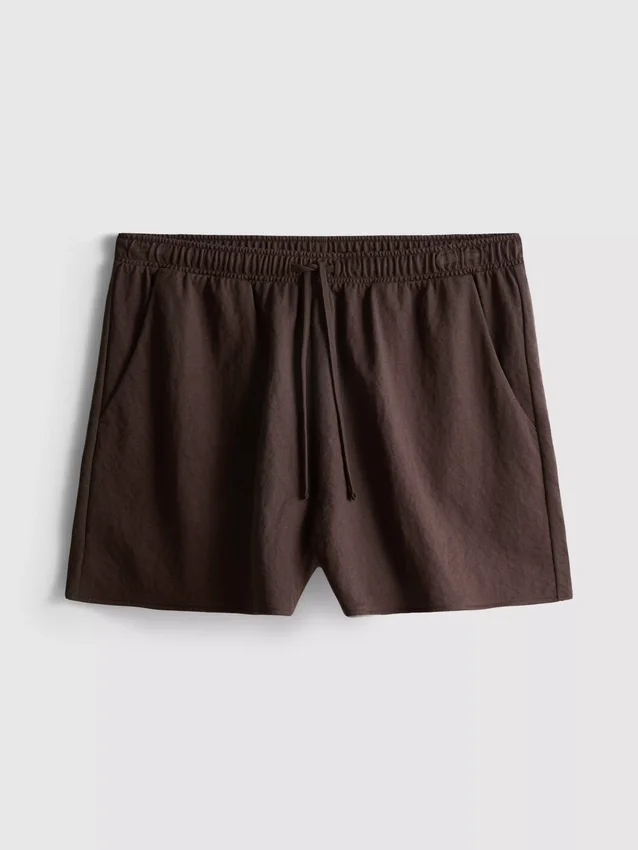Pantaloni scurți texturați cu șnur Pantaloni scurți texturați cu șnur