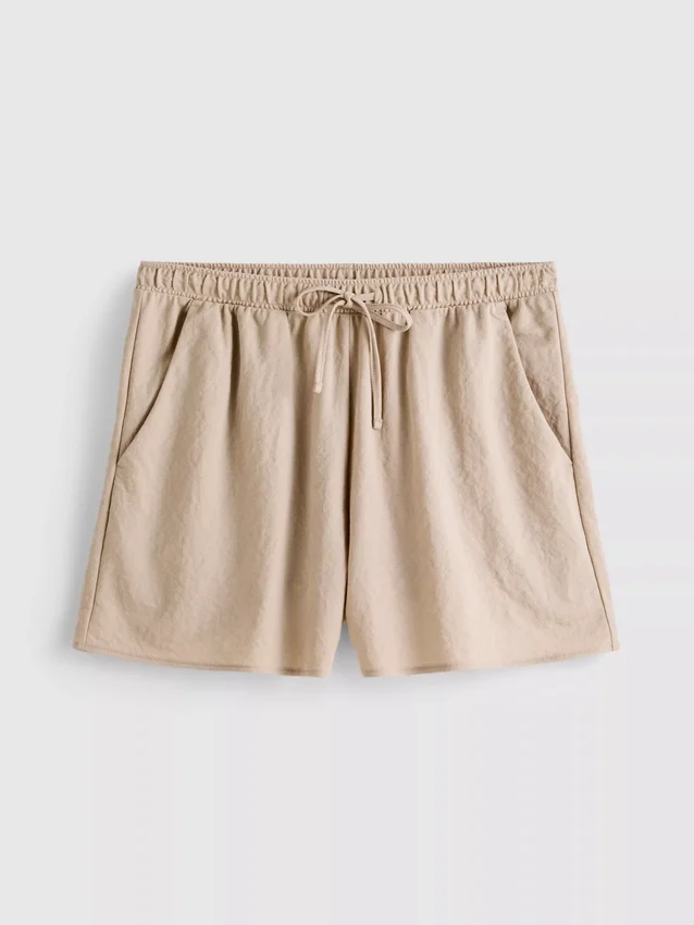 Pantaloni scurți texturați cu șnur Pantaloni scurți texturați cu șnur