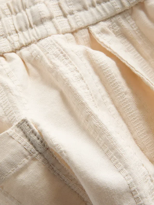 Pantaloni scurți texturați cu șnur Pantaloni scurți texturați cu șnur