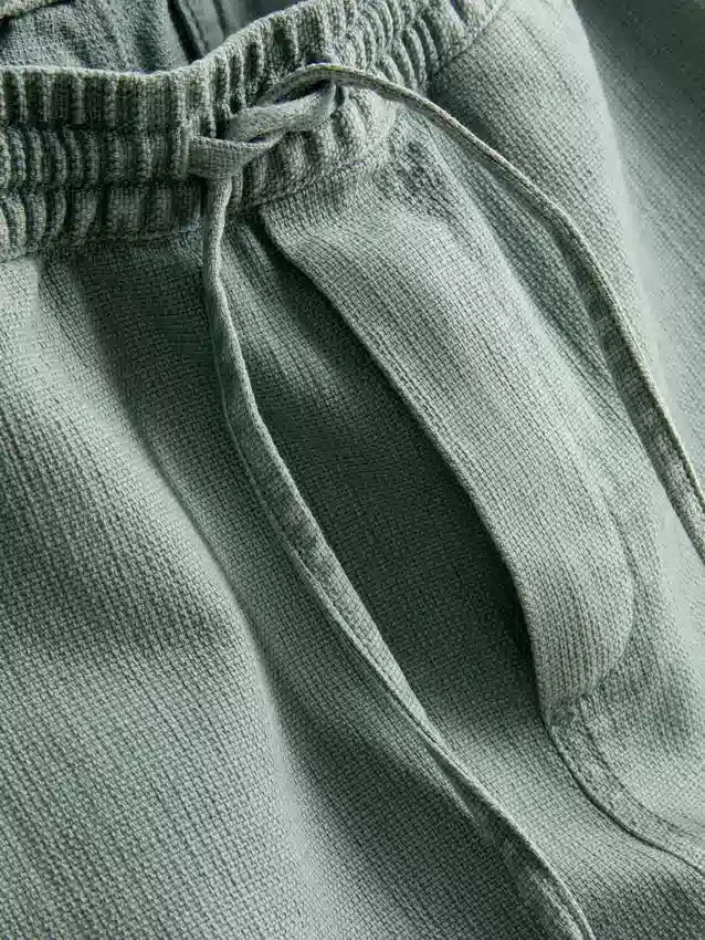 Pantaloni scurți texturați cu șnur Pantaloni scurți texturați cu șnur