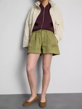 Pantaloni scurți utilitari din denim de bumbac