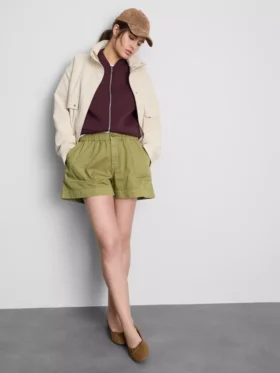 Pantaloni scurți utilitari din denim de bumbac