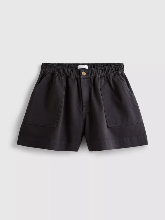 Pantaloni scurți utilitari din denim de bumbac Pantaloni scurți utilitari din denim de bumbac