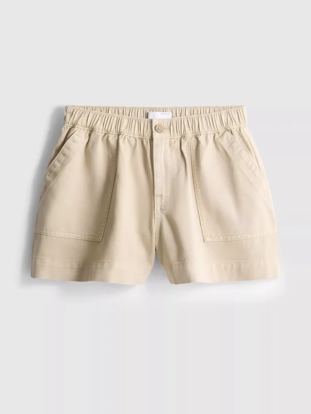 Pantaloni scurți utilitari din denim de bumbac Pantaloni scurți utilitari din denim de bumbac