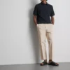 Pantaloni slim fit cu finisaj pufos „The Edit” Pantaloni slim fit cu finisaj pufos „The Edit”
