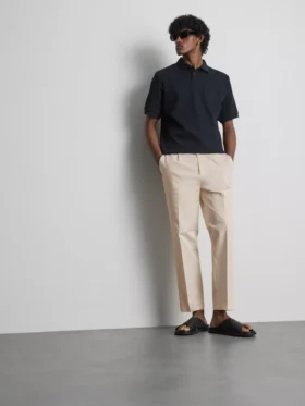 Pantaloni slim fit cu finisaj pufos „The Edit” Pantaloni slim fit cu finisaj pufos „The Edit”