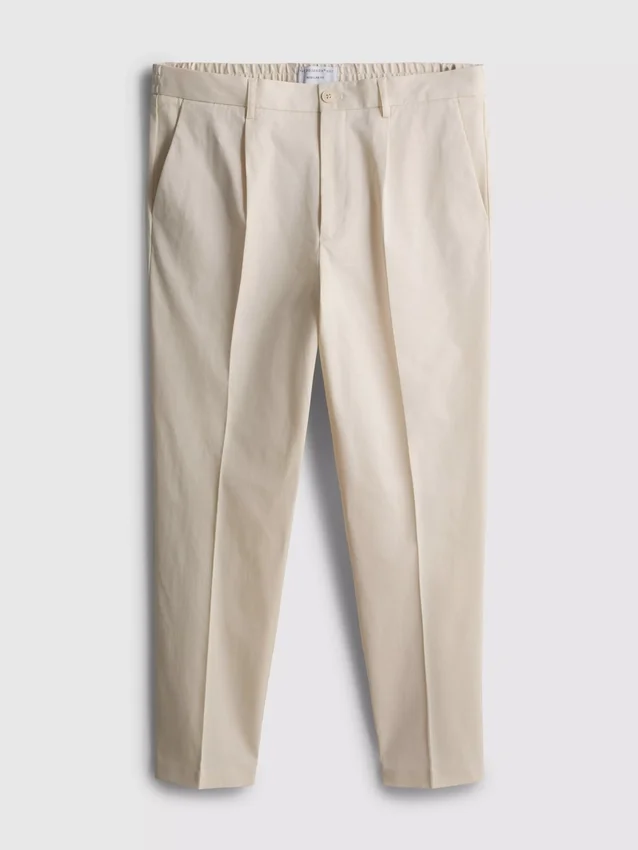 Pantaloni slim fit cu finisaj pufos „The Edit” Pantaloni slim fit cu finisaj pufos „The Edit”