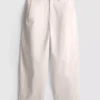 Pantaloni utilitari cu croi evazat, cu conținut ridicat de bumbac Pantaloni utilitari cu croi evazat, cu conținut ridicat de bumbac