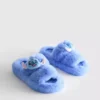 Papuci de Casă pufoși cu două curele „Stitch” de la Disney Papuci de Casă pufoși cu două curele „Stitch” de la Disney