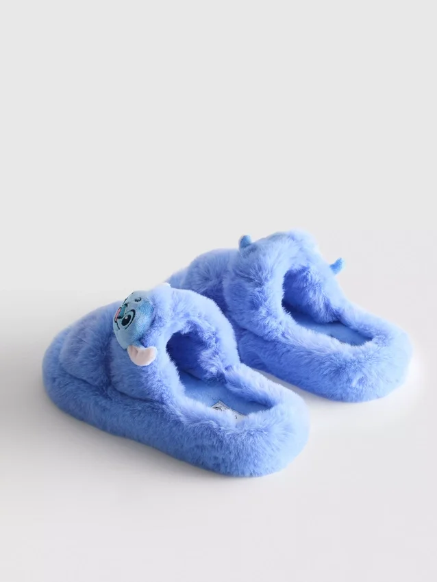 Papuci de Casă pufoși cu două curele „Stitch” de la Disney Papuci de Casă pufoși cu două curele „Stitch” de la Disney