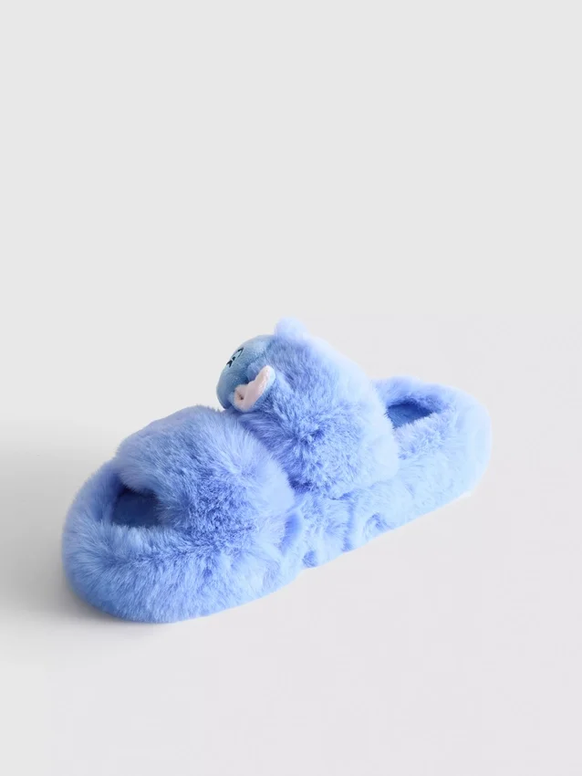 Papuci de Casă pufoși cu două curele „Stitch” de la Disney Papuci de Casă pufoși cu două curele „Stitch” de la Disney