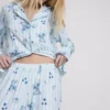Pijamale boyfriend cu dungi Stitch de la Disney Pijamale boyfriend cu dungi Stitch de la Disney